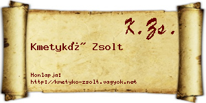 Kmetykó Zsolt névjegykártya